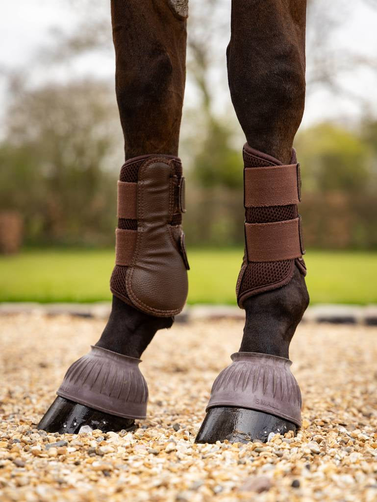 Rubber over top reach boots